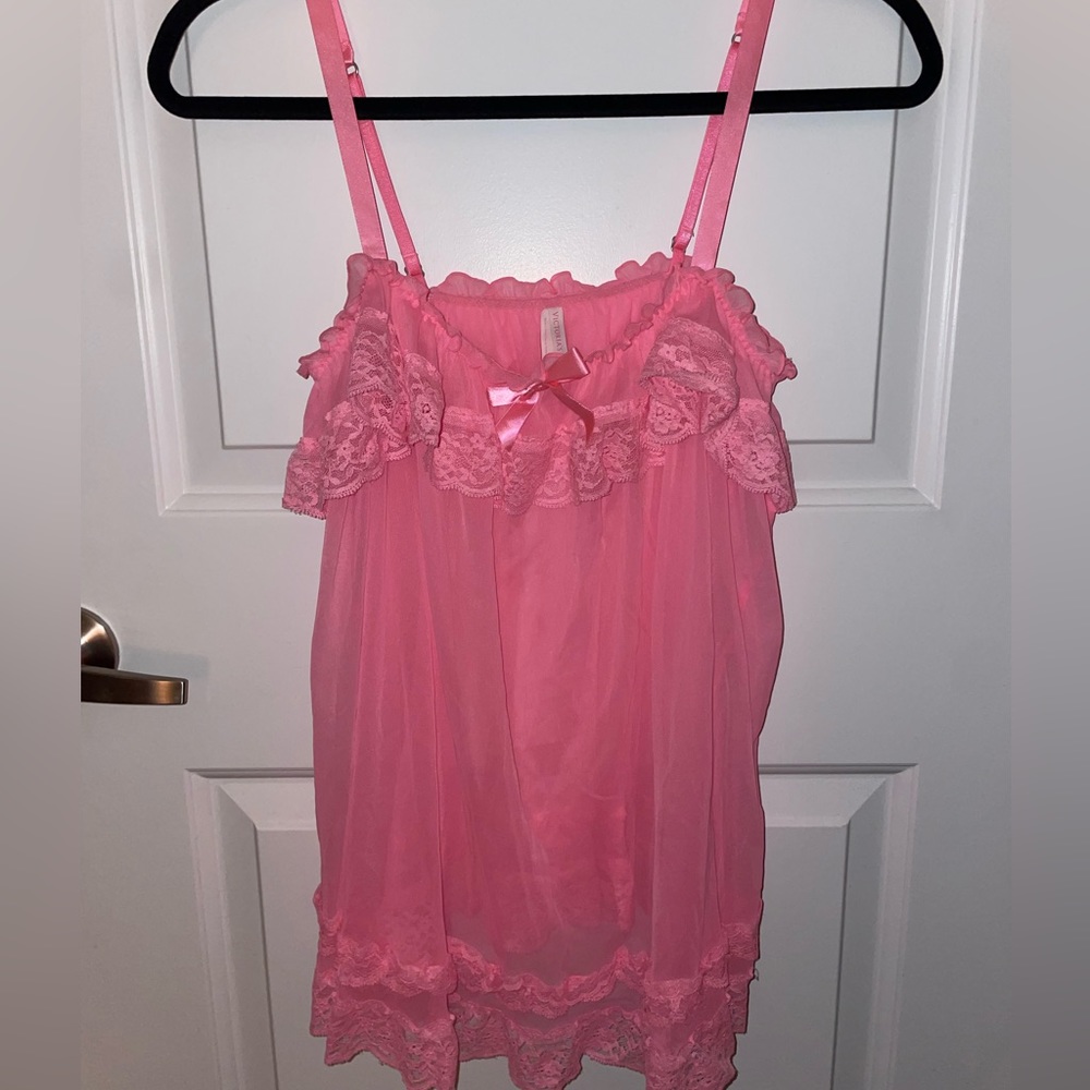 Light hot pink Victorias Secret lingerie top